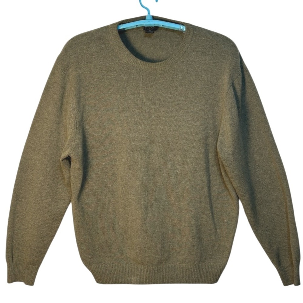 JOS A BANK Executive‎ Collection Lambswool Blend Crew Neck Sweater Green XL